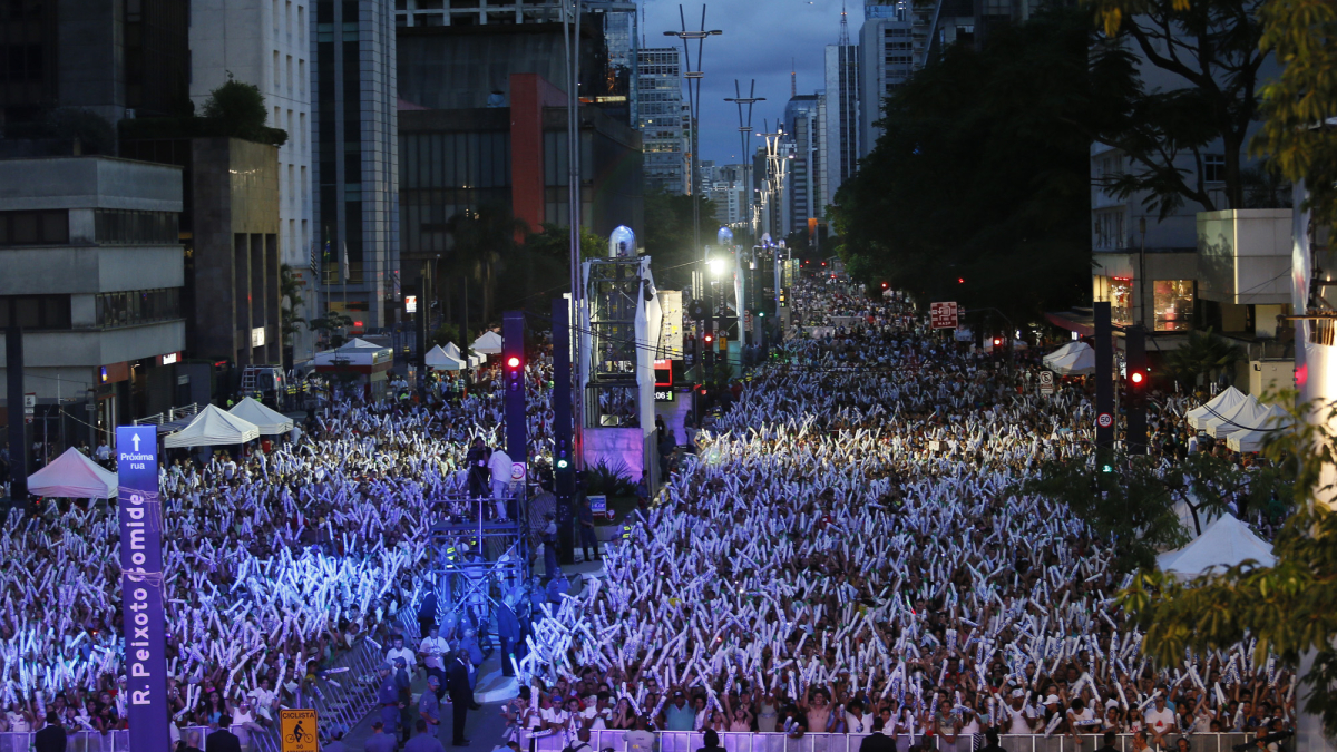 O Réveillon da Avenida Paulista é um dos eventos mais movimentados de fim de ano em São Paulo (Foto Reprodução/Internet)