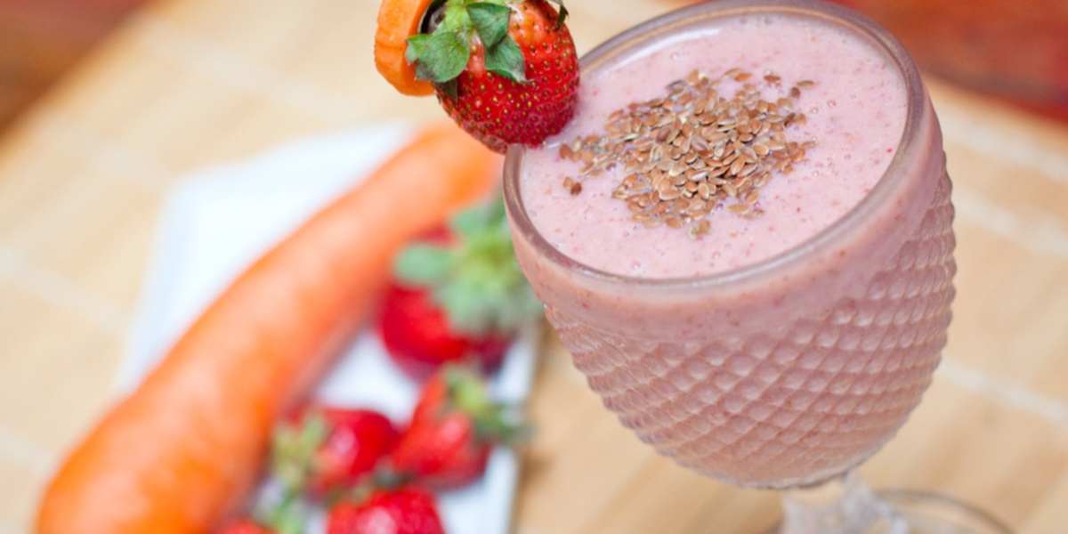 Strawberry smoothie with carrots (Photo: Reproduction/Internet) 