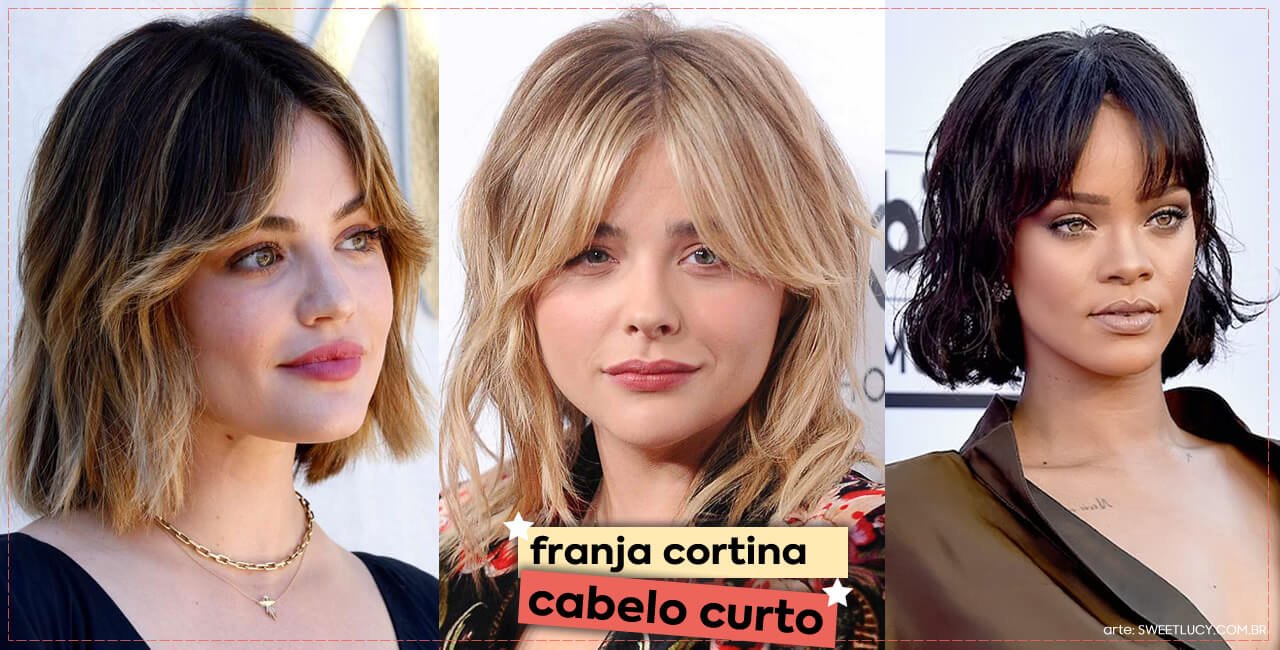 Corte de cabelo com franja (Foto: Reprodução/ Internet)