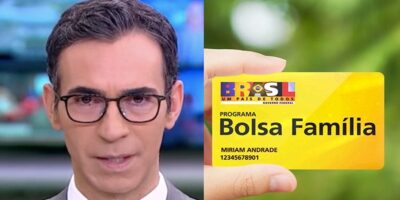 Tralli fez comunicado urgente na Globo sobre o Bolsa Família (Foto: Montagem)