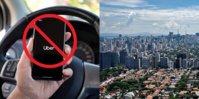 Serviço da Uber que foi proibido em São Paulo (Reprodução: Montagem TV Foco)