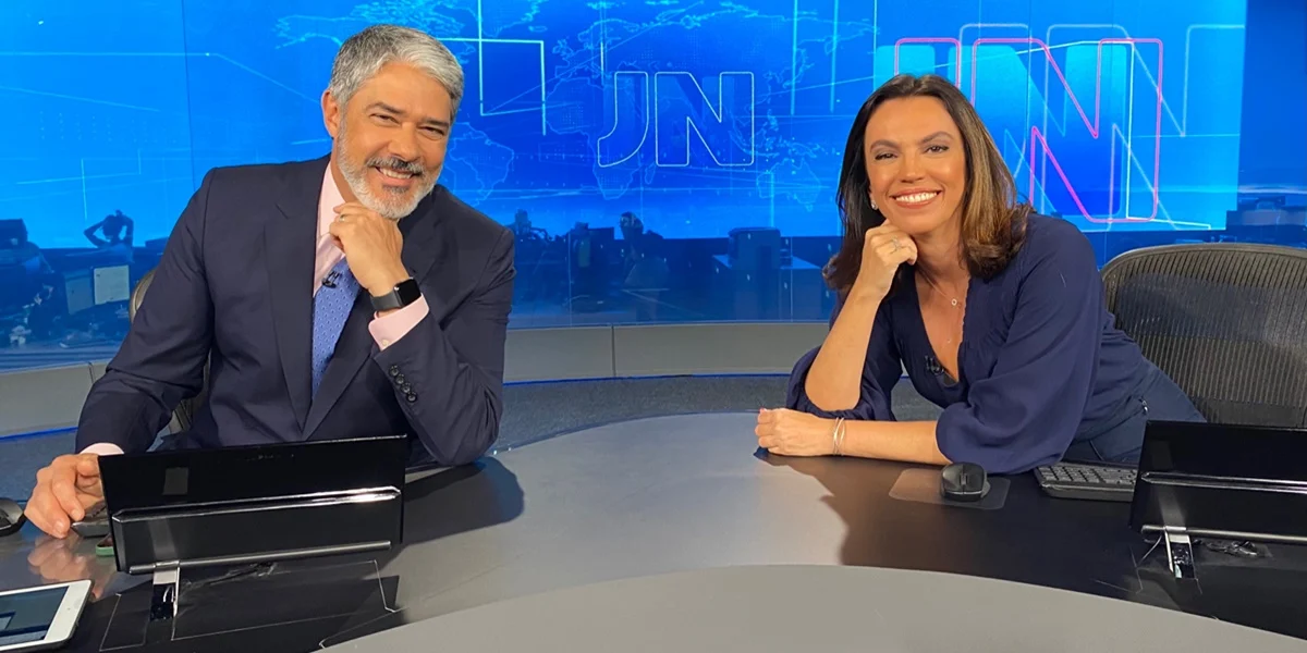 William Bonner e Ana Paula Araújo comandaram o Jornal Nacional (Foto: Reprodução/ Internet)