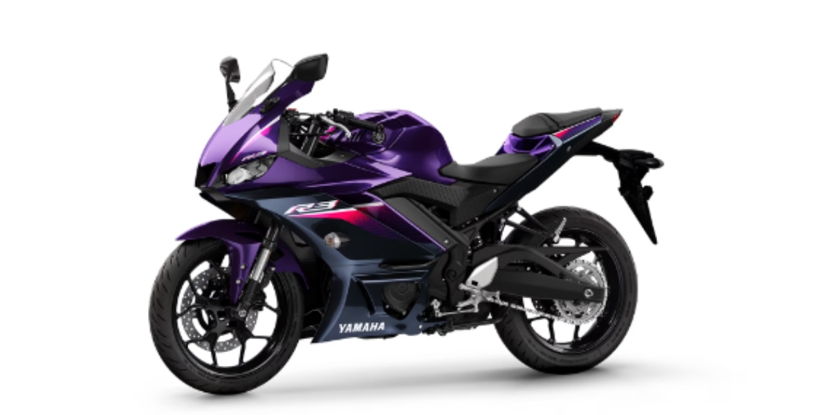 R3 na cor púrpura (Foto: Divulgação/Yamaha)