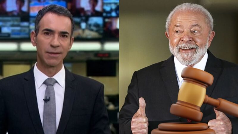Cesare Tralli anuncia una nueva ley aprobada por Lula (Reproducción / montaje TV Foco)