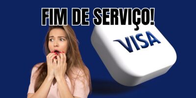 Fim de serviço da VISA (Reprodução/Montagem TV Foco)