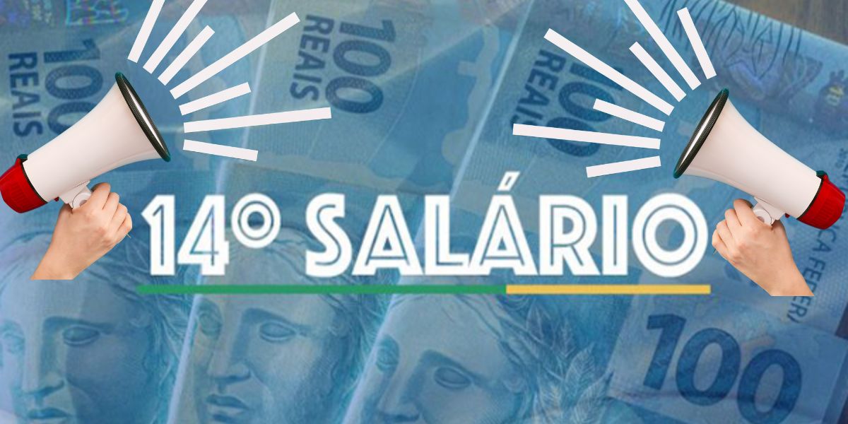 Comunicado oficial sobre virada do 14° salário (Reprodução: Montagem TV Foco)