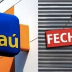 Agência do Itaú e loja fechada (Fotos: Reproduções / Internet)