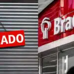 Agências do Bradesco fechadas (Foto: Reprodução, Montagem - TV Foco)