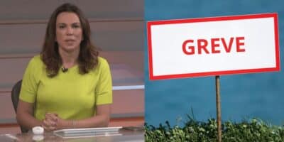 Ana Paula Araújo / Fotoo de greve  - Montagem TVFOCO