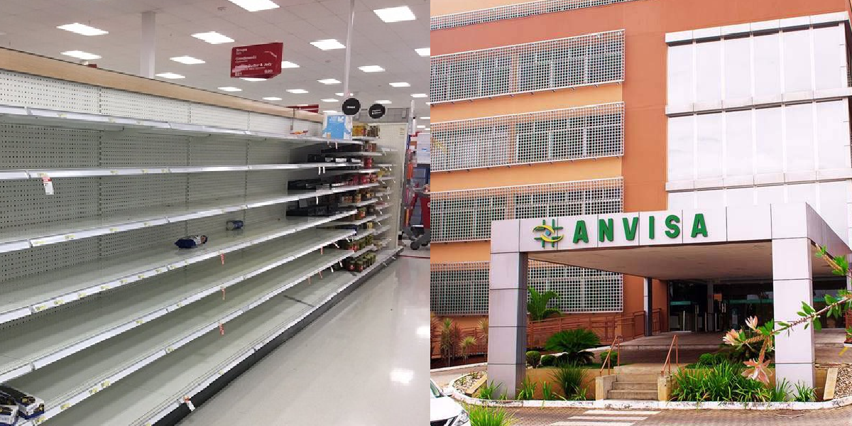 Anvisa pediu que os produtos fossem retirados das prateleiras de um supermercado (Foto: Reprodução/ Internet)