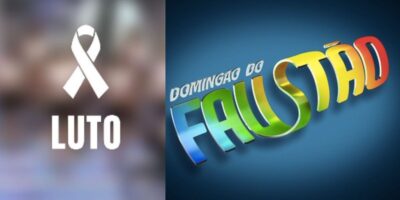 Artista e logo do Domingão do Faustão (Fotos: Reproduções / Globo)