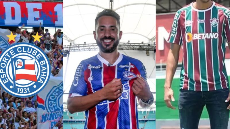 Ceni faz a limpa: Bahia usa caminhão de dinheiro e contrata estrela do Fluminense para jogar com E. Ribeiro- (Montagem Tv Foco)