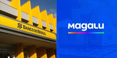 Banco do Brasil / Logo do Magazine Luiza - Montagem TVFOCO