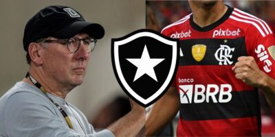 Mais de R$ 100 milhões e contrato pra xodó de Tite: Textor chega como um meteoro pra desfalcar o Flamengo - (Montagem Tv Foco)