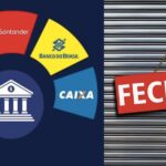 Bradesco, Itaú, Santander, Banco do Brasil, Caixa e loja fechada (Fotos: Reproduções / Internet)