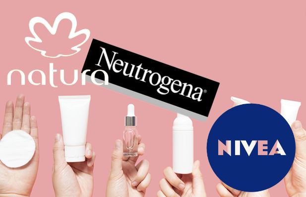 Produtos da Natura, Nívea e Neutrogena prometem trazer rejuvenescimento e hidratação a pele (Foto Reprodução/Montagem/Lennita/Tv Foco)