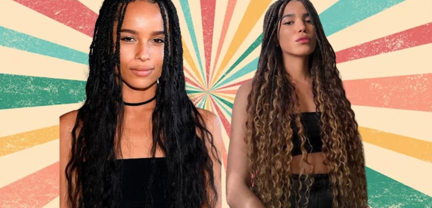 Tranças estilo Gipsy braids estarão em alta em 2024 (Foto Reprodução/Internet)