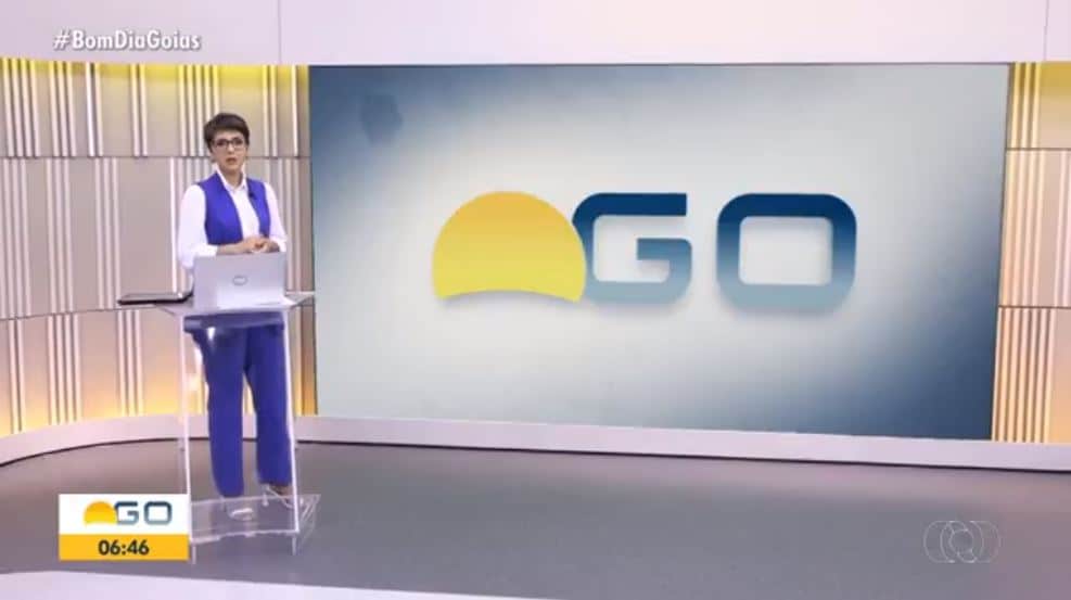 Âncora Suelen Reis, no BDGO, da Globo (Foto Reprodução/ Globoplay)