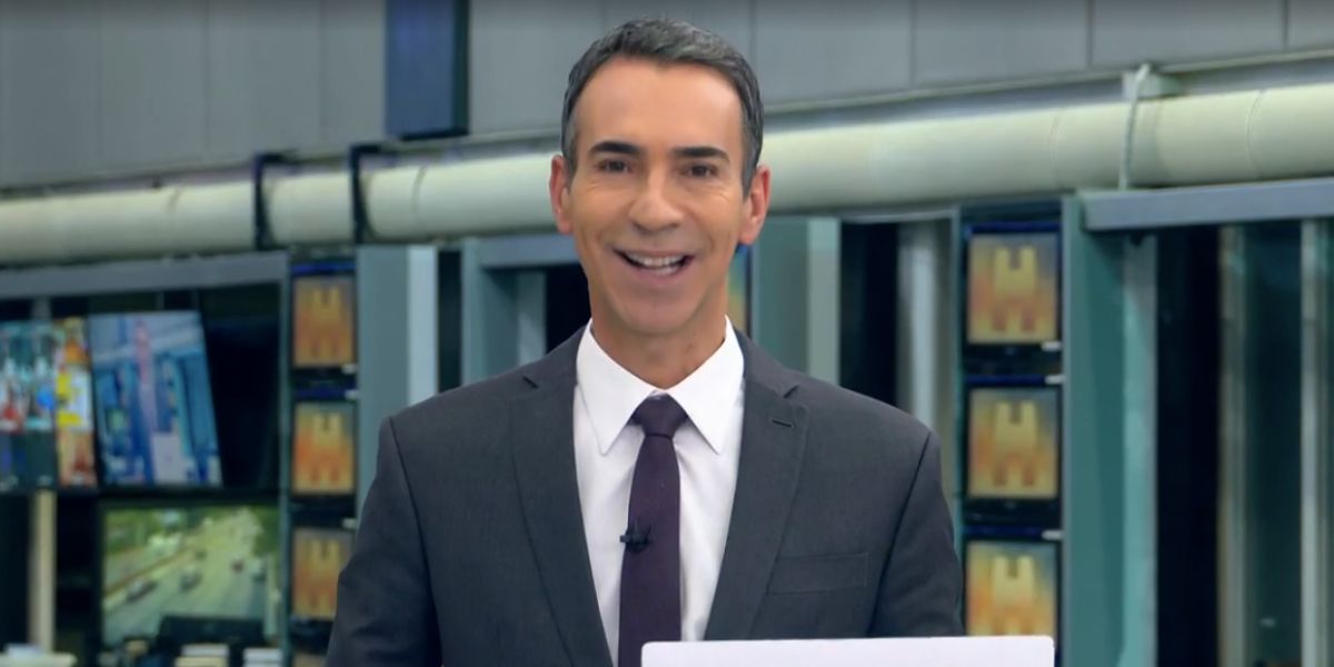 César Tralli no Jornal Hoje (Foto: Reprodução / Globo)