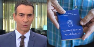 César Tralli / Carteira de Trabalho - Montagem TVFOCO