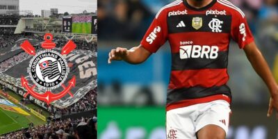 R$240 milhões e reviravolta por craque do Flamengo: Corinthians usa carta na manga para trazer o último reforço - Montagem Tv Foco