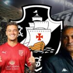 Coutinho, Ramón Díaz e escudo do Vasco (Foto - Montagem TV Foco).