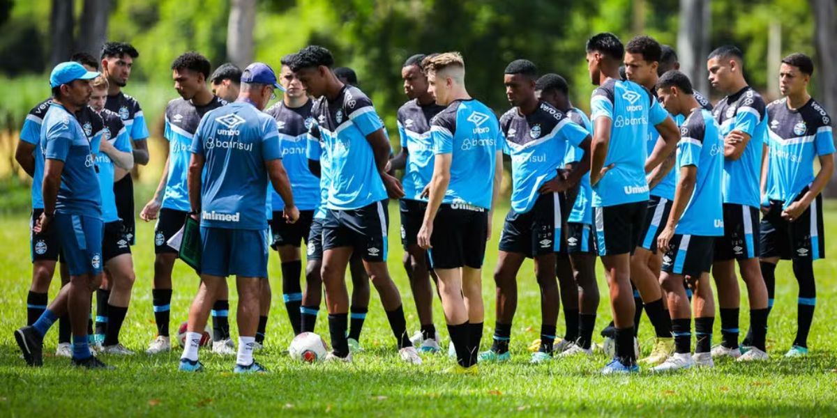 Grêmio estreia hoje (03) na Copa São Paulo de Futebol Junior de 2024, diante do Serra Branca da Paraíba - (Foto: Internet)  