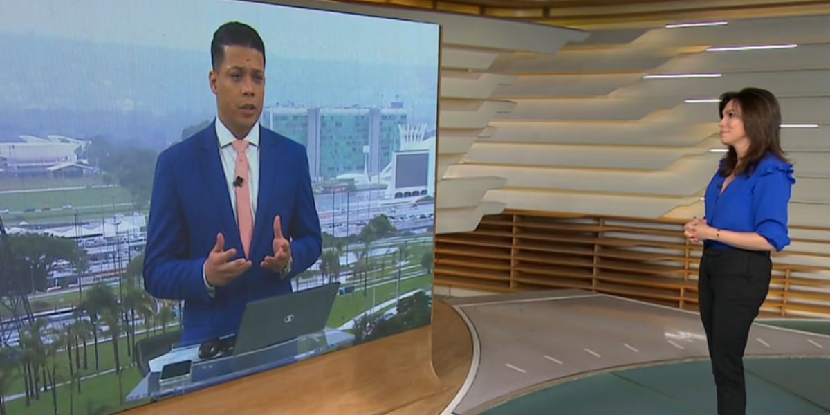 Fred Ferreira e Ana Paula Araújo no Bom Dia Brasil (Foto: Reprodução / Globo)