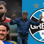 Gabigol, Cavani, Grêmio e Renato Portaluppi - (Reprodução Internet)