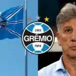  Renato Gaúcho e bandeira do Grêmio - Montagem TV Foco