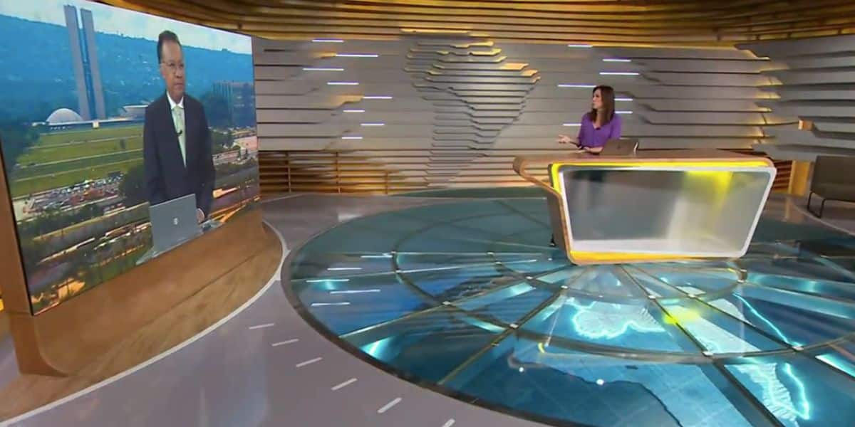 Heraldo Pereira e Ana Paula Araújo no Bom Dia Brasil (Foto: Reprodução / Globo)