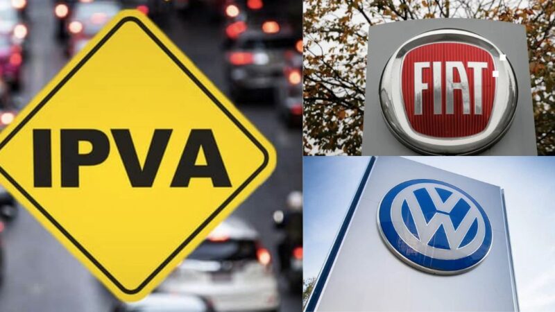 IPVA, Fiat and Volkswagen logo (Image: Copy / Freepik / Arnd Wiegmann / Shutterstock)
