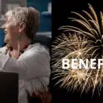 Idosos comemorando / Fogos de artifício - Montagem TVFOCO