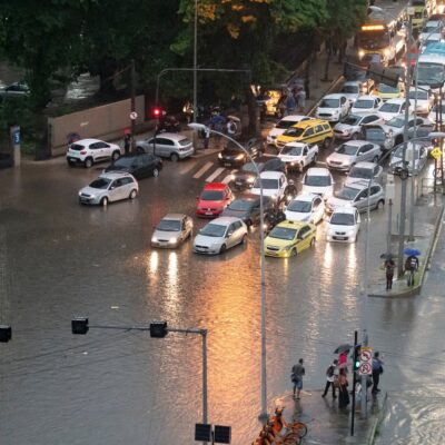 Imagens aéreas após chuva na Zona Norte do Rio de Janeiro - Foto Internet