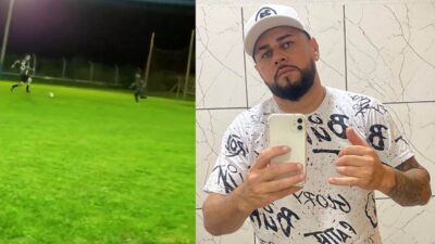 Jogador marcou golaço antes de morrer durante jogo de futebol em Dourados - Foto Internet