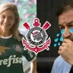 Leila Pereira no Palmeiras e Augusto Melo no Corinthians (Reprodução - Internet)