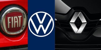 Logo Fiat / Logo Volks / Logo Renault - Montagem TVFOCO