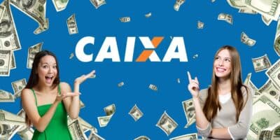 Logo da Caixa e pessoas felizes - Foto Reprodução Internet