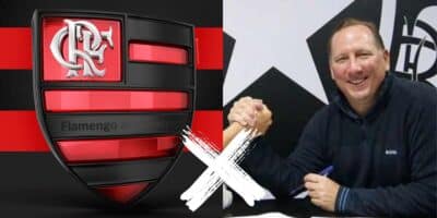 Logo do Flamengo / Textor  - Montagem TVFOCO