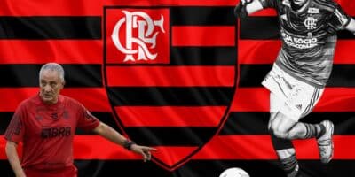 Logo do Flamengo e Tite - Foto Reprodução Internet