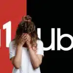 Logo do G1, da Globo, logo do Uber e mulher triste (Fotos: Reproduções / Internet / Freepik)