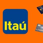 Logo do Itaú e cartão de crédito- Foto Reprodução Internet