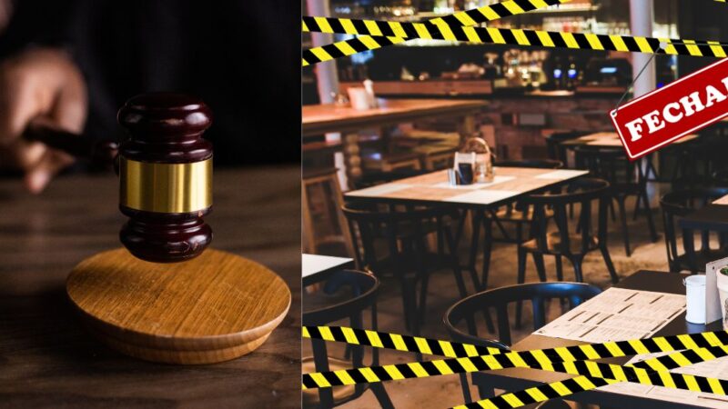 Martelo batido e restaurante fechado - Foto Reprodução Internet