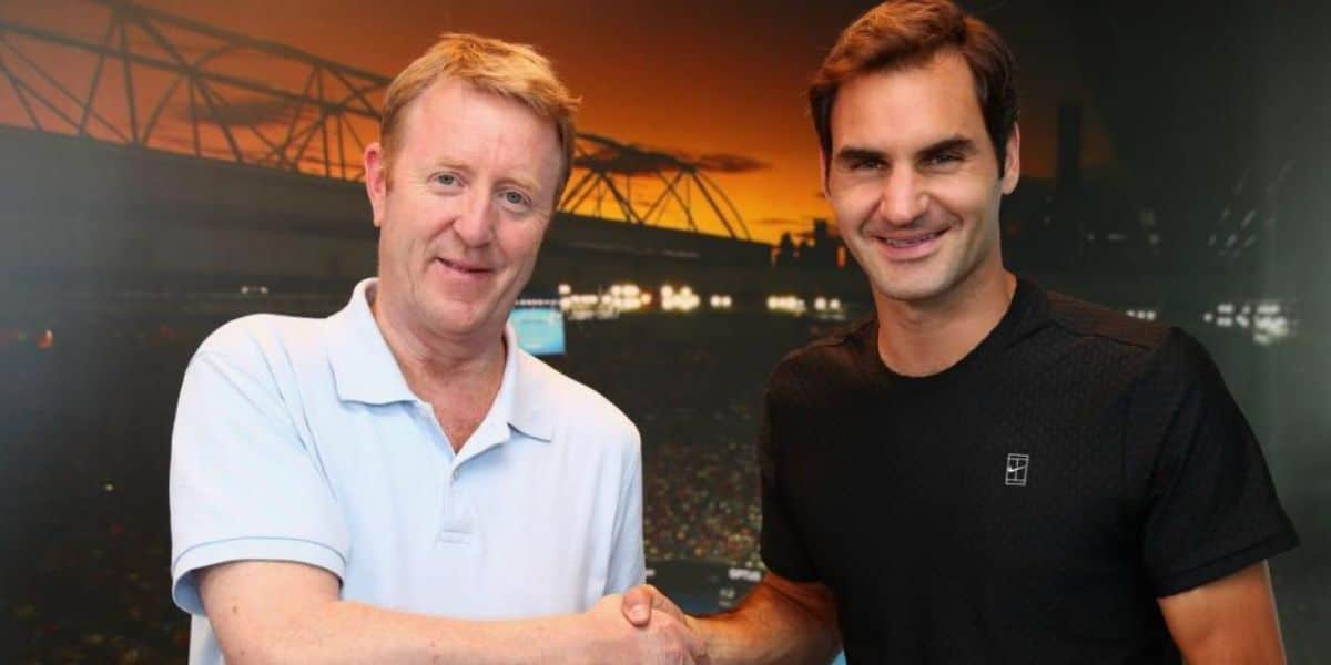 Mike Dickson e Roger Federer (Reprodução: Instagram)