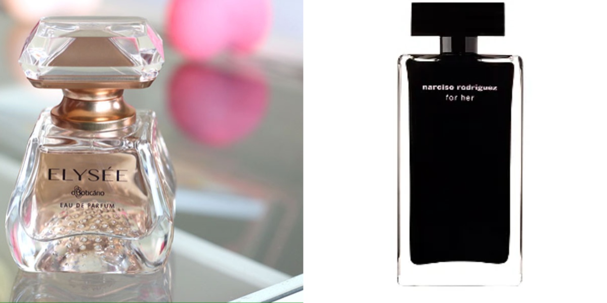 O Eau de Parfum Elysée é igualzinho o Narciso Rodriguez for Her (Foto: Reprodução/ Internet)