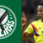 Palmeiras e Yerry Mina - (MOntagem TV Foco)