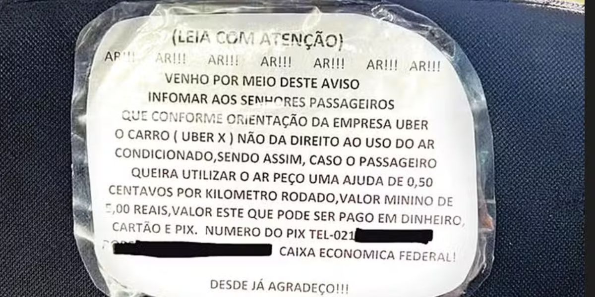 Pedido de motorista do Uber (Foto: Reprodução / G1)