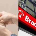 Pessoa com dinheiro na mão / Bradesco - Montagem TVFOCO