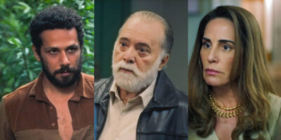 Ramiro, Antônio e Irene em Terra e Paixão (Foto: Reprodução, Globo)