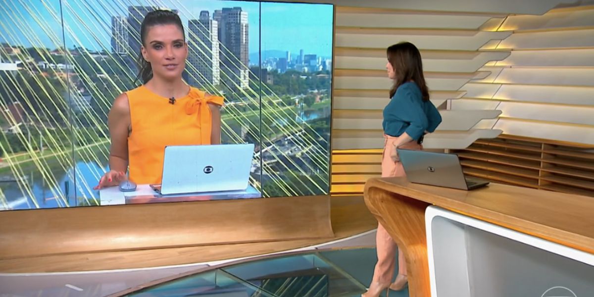 Sabina Simonato e Ana Paula Araújo no Bom Dia Brasil (Foto: Reprodução / Globo)